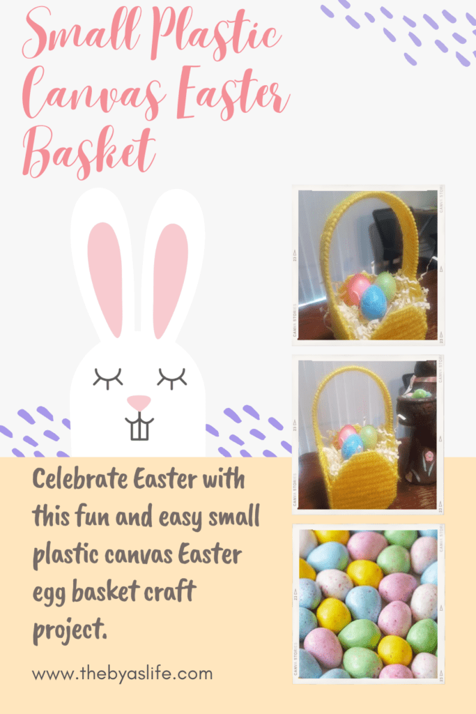 How to Make a Small Plastic Canvas Easter Egg Basket for Beginners